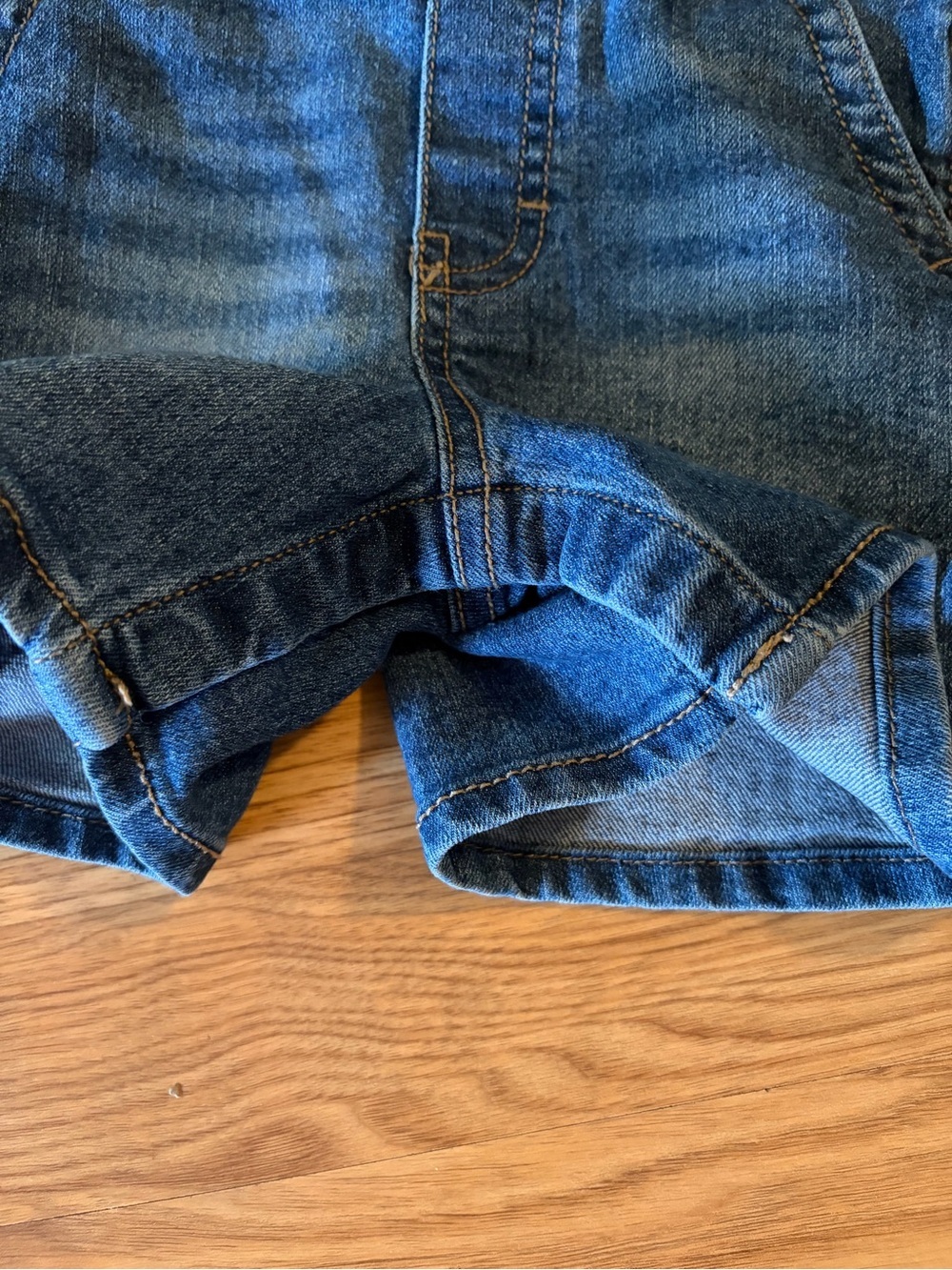 OshKosh Denim Short Overalls in Dark Blue for Kids - Picture 4 of 7